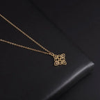 Stainless Steel Irish Celtic Trinity Knot Necklace Witch Knot Pendant Men Women Protection Amulet Jewelry Gift