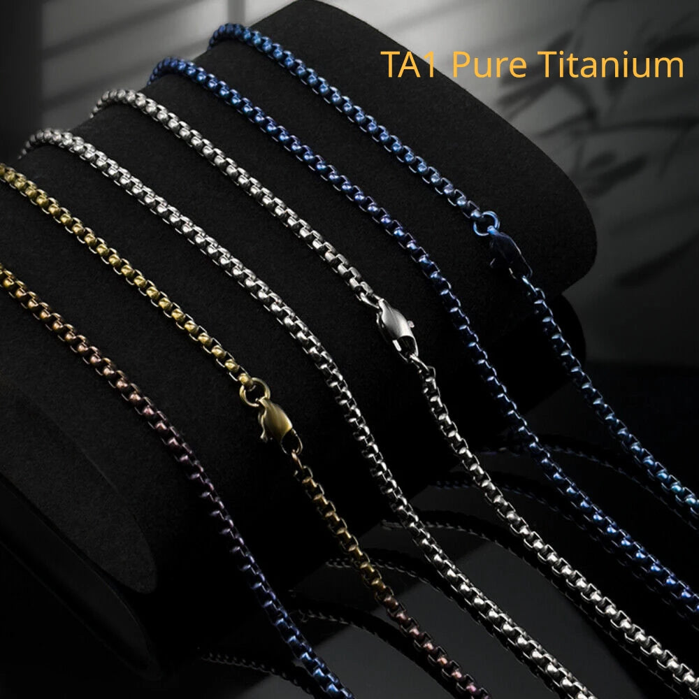 Titanium Box Chain Necklace