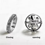 Vintage Astronomical Ball Alloy Men's and Women's Rings Creative Complex Rotating Cosmic Ring Deformable Rotating Ring