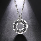 Odin's Runes Vegvisir Compass Pendant — Stainless Steel