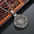 Bagua Pendant Necklace — Stainless Steel