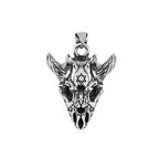 Flying Dragon Skull Six Pointed Star Necklace — Stainless Steel