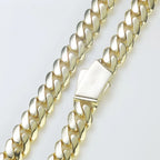 Two-Tone Cuban Chain Necklace VVS Moissanite