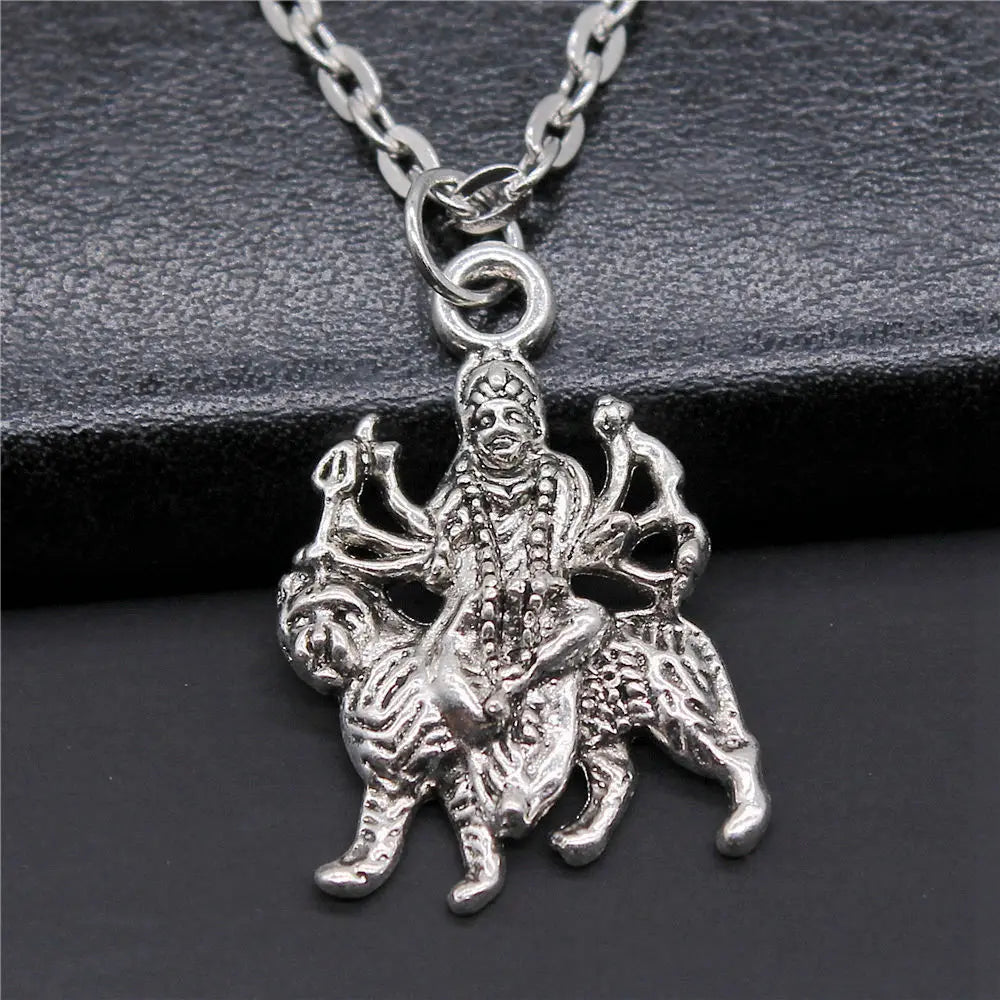 Vintage Chief Pharaoh Necklace On The Neck 43Cm Chain Girl Jewellery Beach Art Supplies