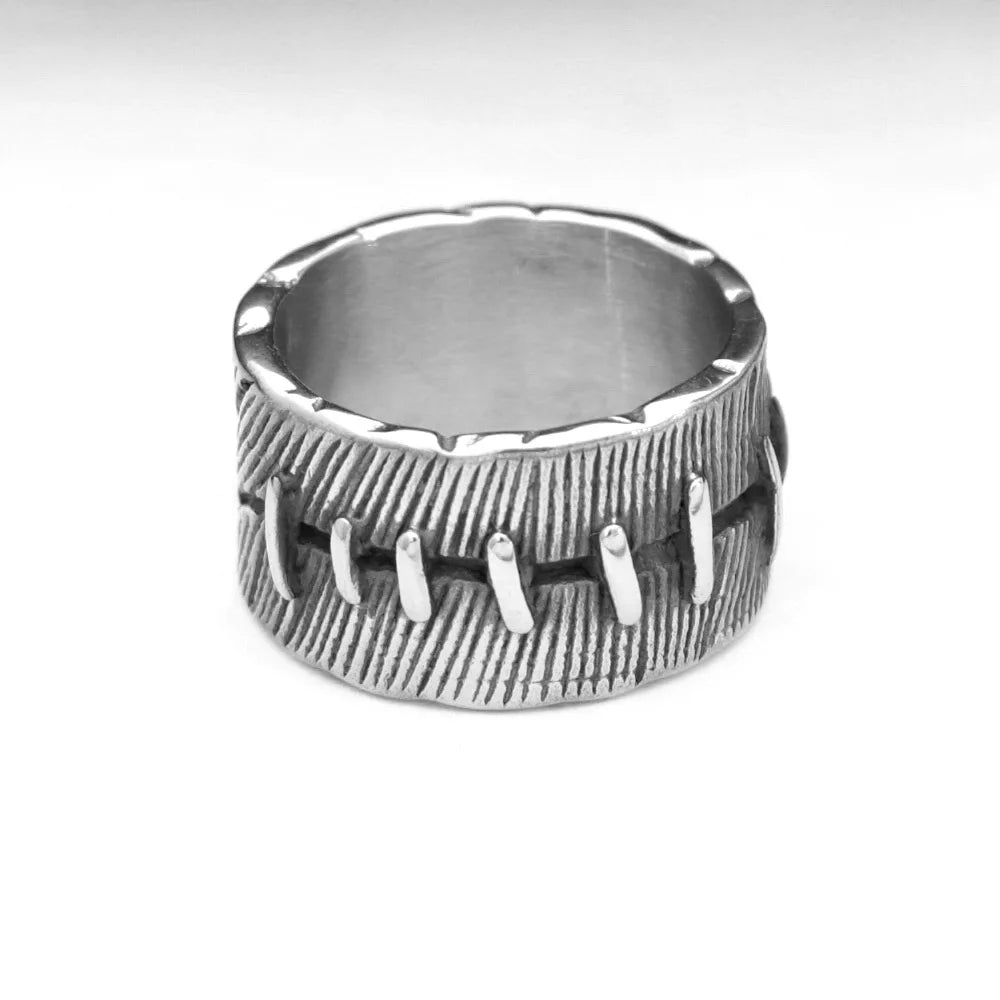 Suture Biker Ring — Stainless Steel