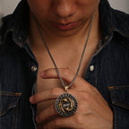 Viking Dragon Stainless Steel Pendant Necklace