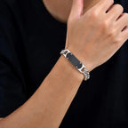 Casual Men's Thick Chain Bracelet,Never Fade Stainless Steel Wristband,New Punk Jewelry Gift