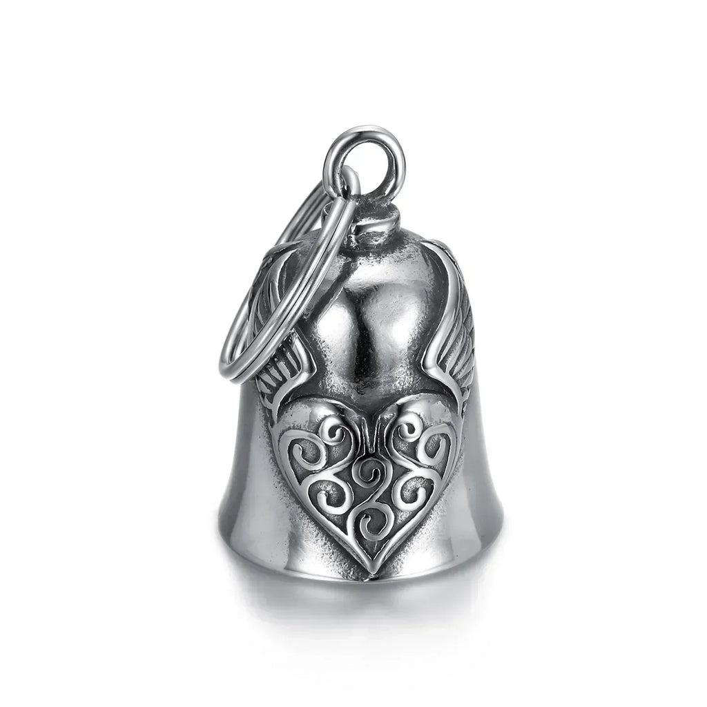 Norse Gods Odin Celtic Knot Motorcycle Bell Necklace Men's Punk Riding Rock Lucky Exorcism Amulet Jewelry