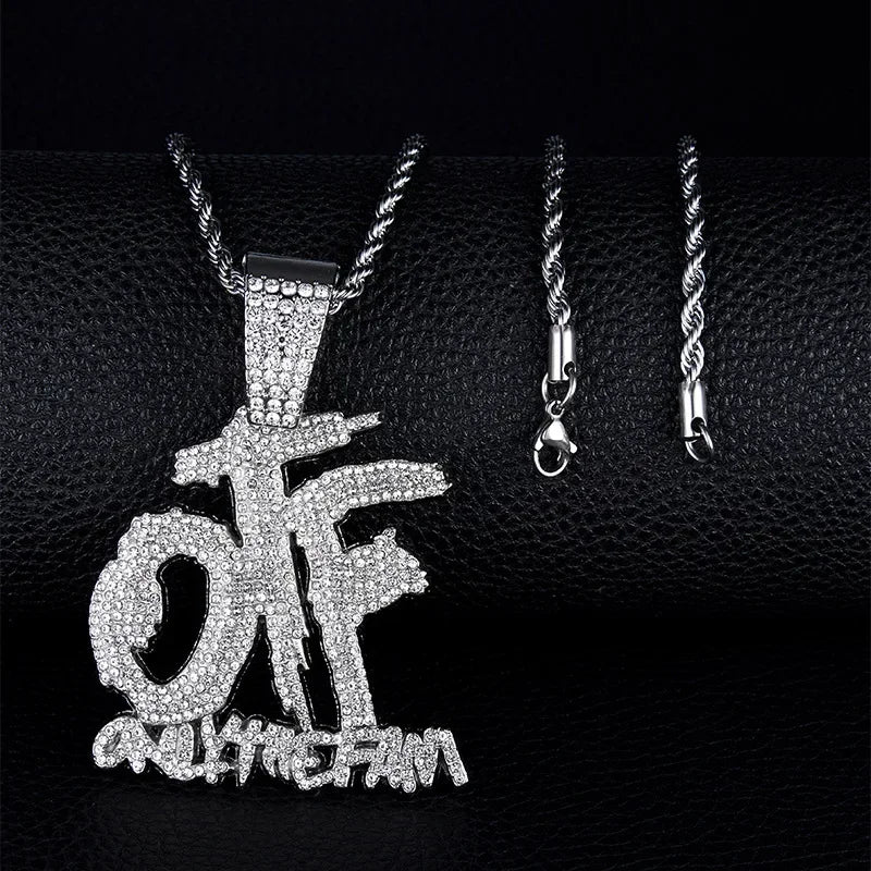 Men\'s Hip Hop Iced Out Dollar Sign Money Pendant Necklace Men\'s Punk Rap Rock Party Jewelry