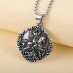 Medieval Knight Pendant Necklace
