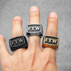 FTW Middle Finger Ring — Stainless Steel