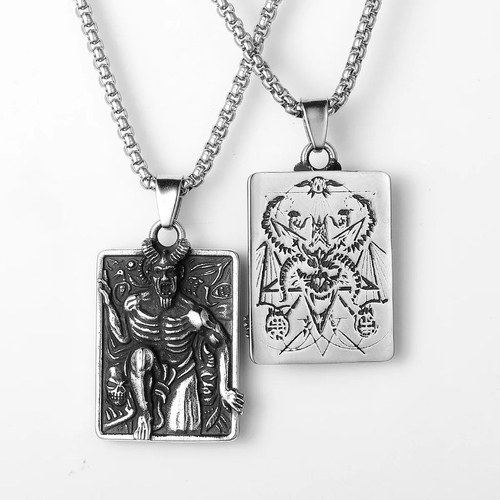 Fallen Angel Devil Pendant — Stainless Steel