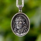 Jesus Cross Stainless Steel Pendant Necklace