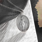 Stainless Steel Christian Virgin Mary Pendant Our Lady of Guadalupe Necklace Women's Religious Lucky Amulet Jewelry Gift