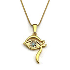 Eye of Horus Pendant Necklace — Stainless Steel