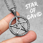 Star of David Pendant — Stainless Steel