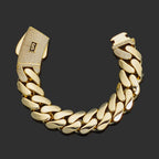 NY Hip Hop Jewelry Multiple Sizes Monaco Chain 14K Gold Plated 6/8/10/12/15MM Cuban Link Necklace for Men Party Gift