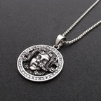 Snake Demon Skull Pendant Necklace — Gothic Vintage