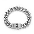 Iced Out Cuban Chain Necklace Stainless Steel 12MM