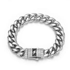 Iced Out Cuban Chain Necklace Stainless Steel 12MM