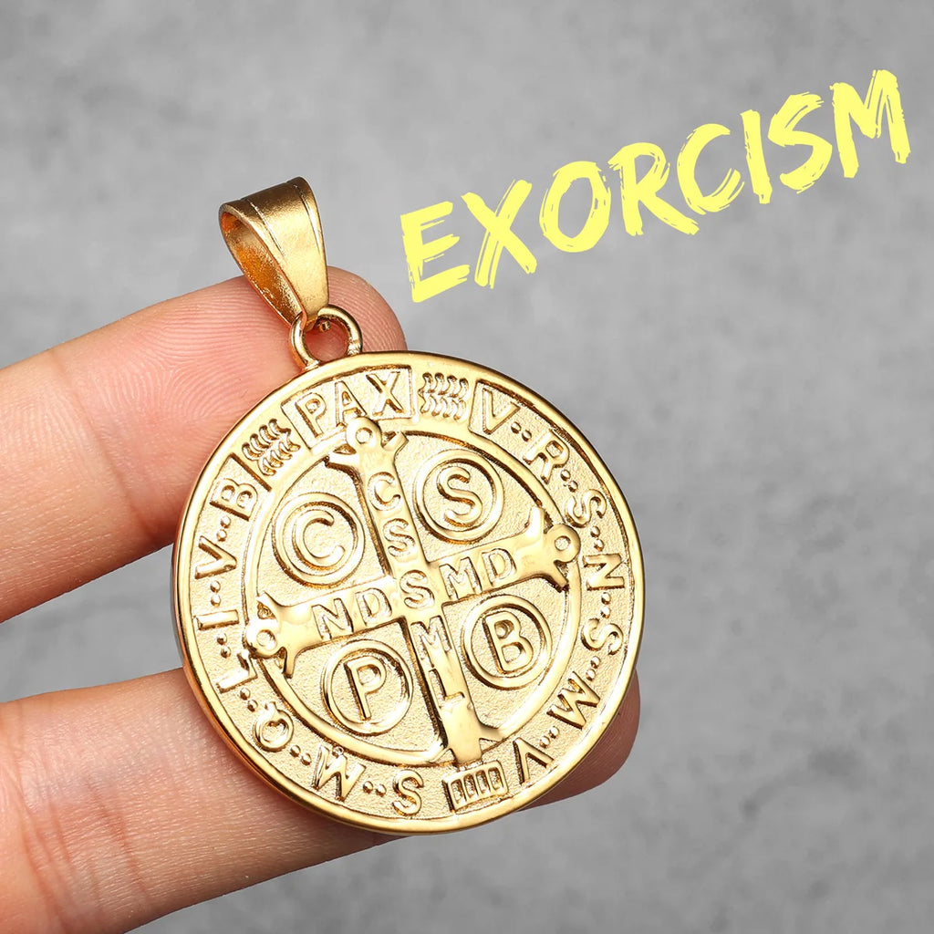 St. Benedict Pendant Necklace — Stainless Steel