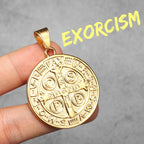 St. Benedict Pendant Necklace — Stainless Steel