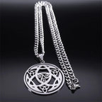 Celtic Trinity Triple Spiral Pendant — Silver