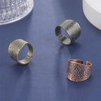 My Shape Vintage Solomon Rings Seal of The 7 Archangels Rings for Men Bronze Copper Ring Viking Rune Finger Ring Amulet Jewelry