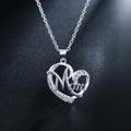 Iced Out Heart 925 Silver Pendant Necklace