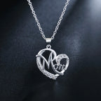 Iced Out Heart 925 Silver Pendant Necklace