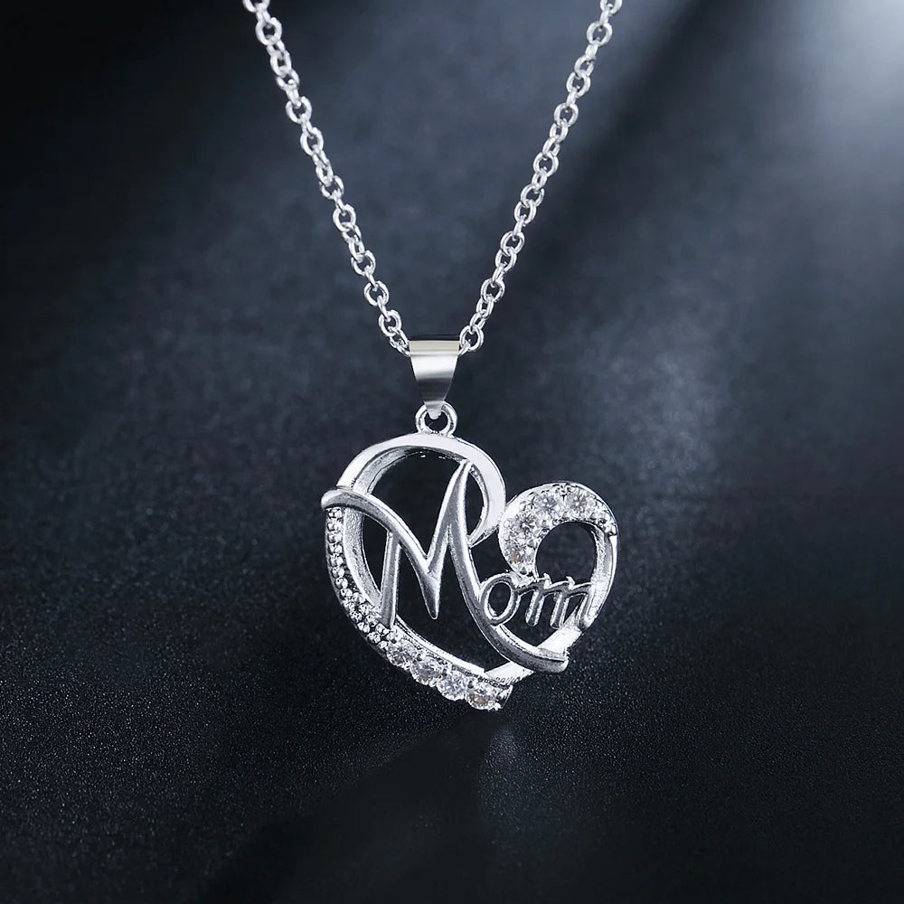 Iced Out Heart 925 Silver Pendant Necklace