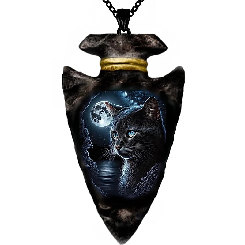 Gothic Crow Black Chain Pendant Necklace Hip Hop Necklace for Men Stainless Steel Jewelry Accessories Men Halloween Party Gifts