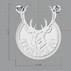 Iced Out Name Number Pendant 3D CZ