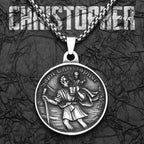St. Christopher Pendant — Stainless Steel