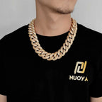Iced Out Cuban Necklace Stainless Steel 25MM