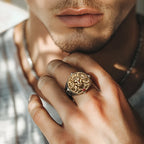 Lion Roar of Glory Silver Ring 925 Ring for men 3D relief frost howl Fashion Jewelry