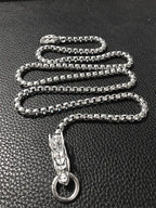 Dragon Head Pendants Bracelets EDC Self Defense Whip Titanium Steel Necklace Fashion Chain Waist Boy Gadgets For Men