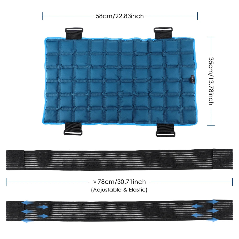 1PC Reusable Hot Cold Gel Pack Large Ice Pack Cooling Mat for Back/Knee/Calf/Shoulder Relaxation for First Aid Sports