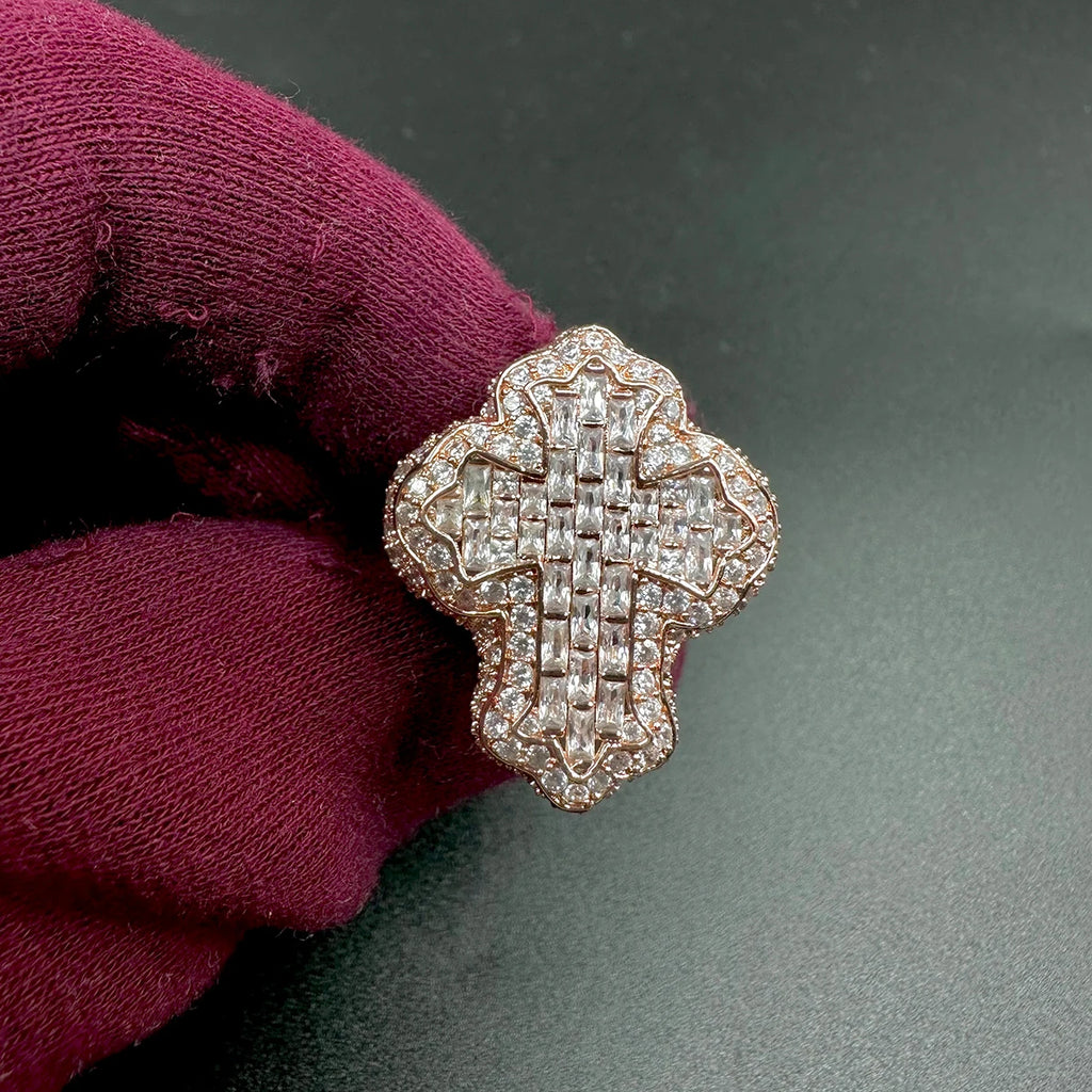 Cross Stainless Steel Ring