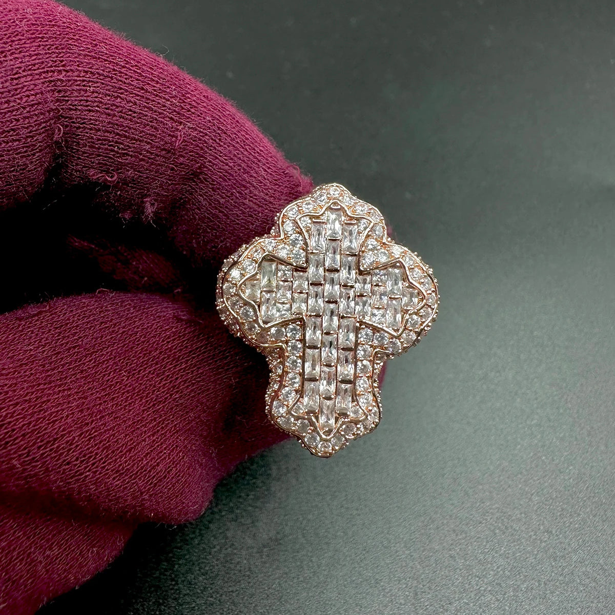 Cross Stainless Steel Ring