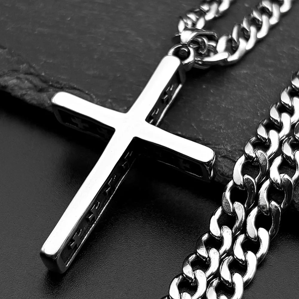 Cross Steel Pendant 316L Style Seal