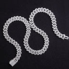 Moissanite Men Necklace Luxury Bling Pendant Perfect For Wedding Anniversary Birthday Gift