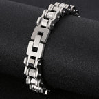 Matte 316l Stainless Steel Motorcycle Chain Man Bracelet for Men Gothic Hardware Bike Jewelry Gifts Men's Bracelets