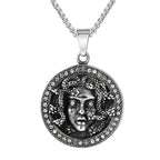 Medusa Gold Pendant Retro Gothic Head Gorgon