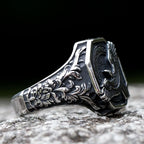 2023 New Amulet 316L Stainless Steel Norse Mythology Flying Eagle Ring For Man Women Viking Pattern Jewelry Party Gift