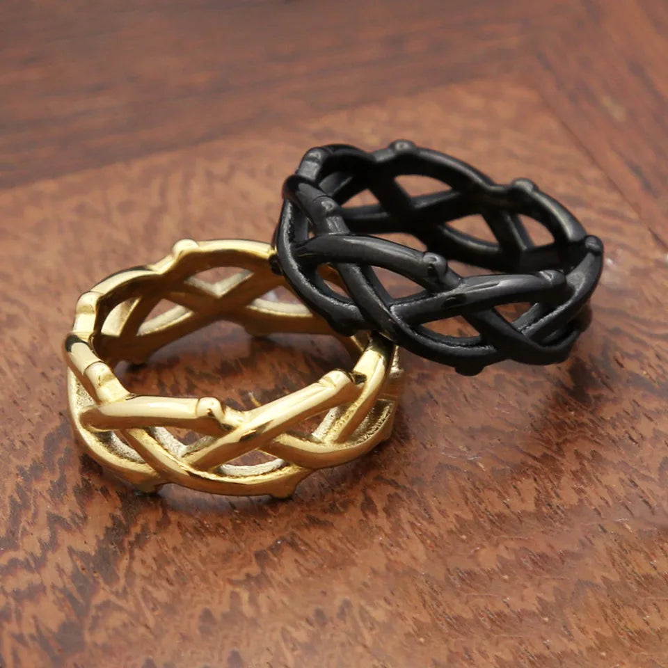 Thorn Vine Ring — Stainless Steel