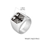 Eagle Signet Ring — Stainless Steel