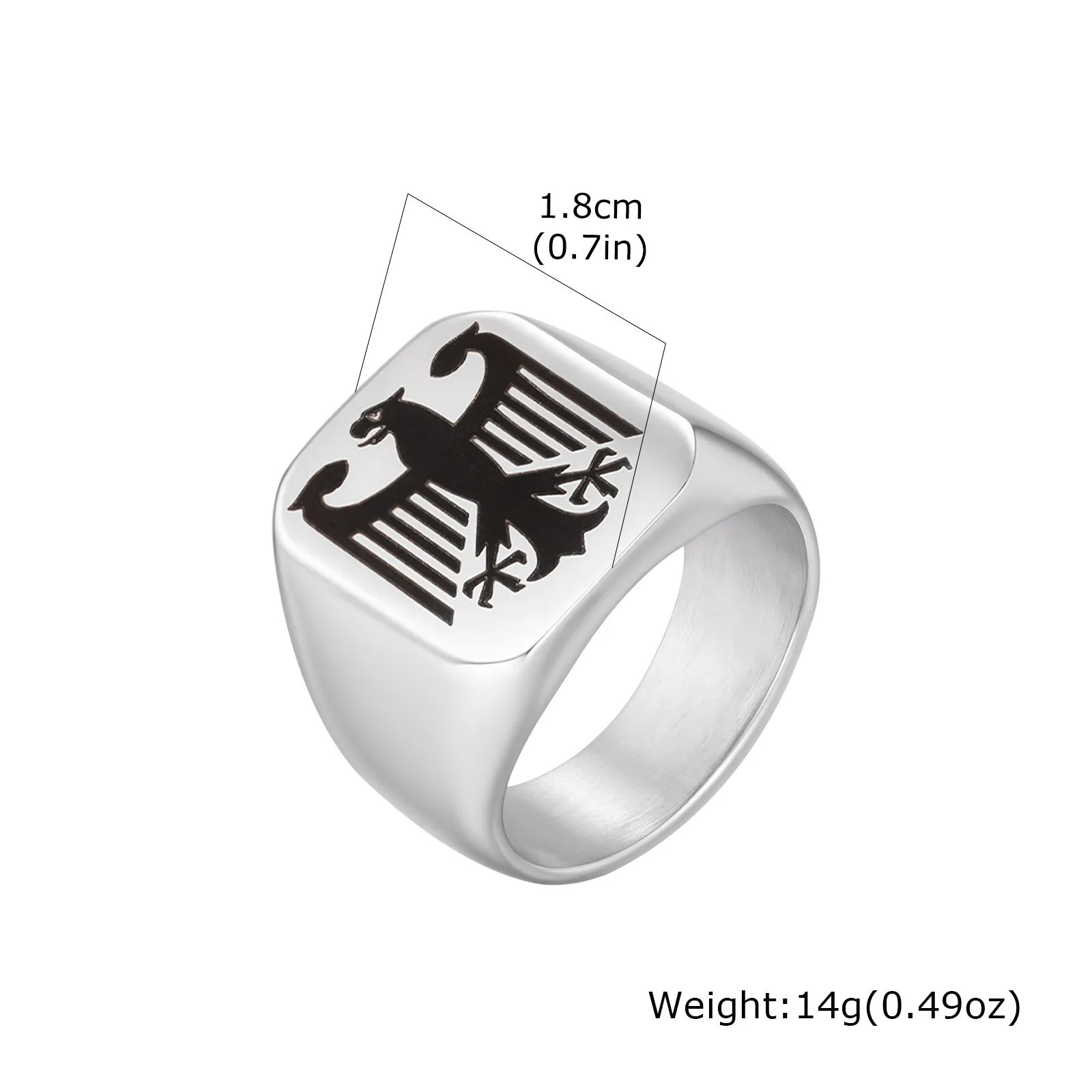 Eagle Signet Ring — Stainless Steel