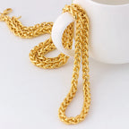 Steel Chain 3mm-6mm Twisted Waterproof Anti-fading