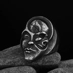 Motorcyclist Skull Ring — Stainless Steel